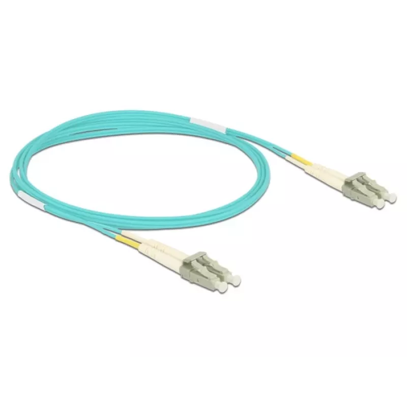 DELOCK cable de fibra óptica LC a LC multimodo OM3 2 m