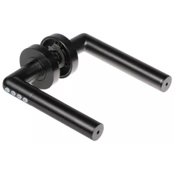 Cerradura digital de puerta IP20 negra PIN y Bluetooth