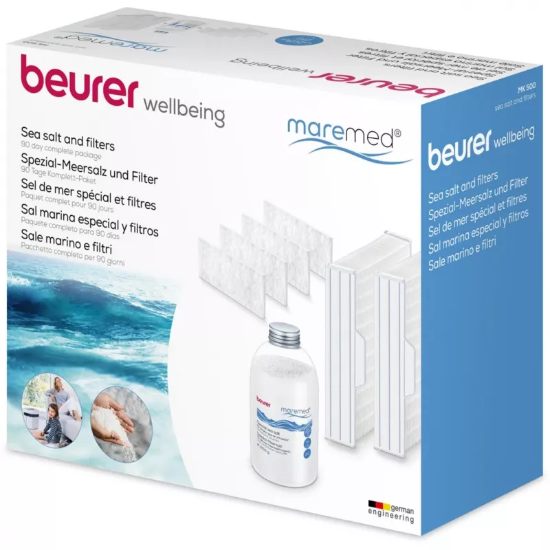 Beurer maremed MK 500 set combinado de filtro y sal marina