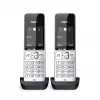 Teléfono analógico/DECT Gigaset COMFORT 500HX duo con identificación de llamadas negro, plata