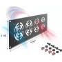 Tapa ciega DELOCK 67417 — accesorio de rack metálico con 4 ventiladores integrados, gris oscuro