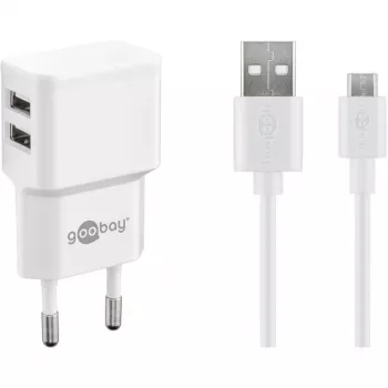 Goobay 44985 cable para móvil blanco