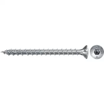Tornillo Fischer 670675, tirafondo para metal y madera 35 mm, Ø 5 mm, longitud de rosca 29 mm, pack de 50
