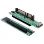 Adaptador de cable DeLOCK 61987 SATA 22p a IDE 44p negro/verde