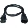 Zebra CS-CAB-IEC-L cable de alimentación negro 1 m conector hembra C13 conector hembra C14