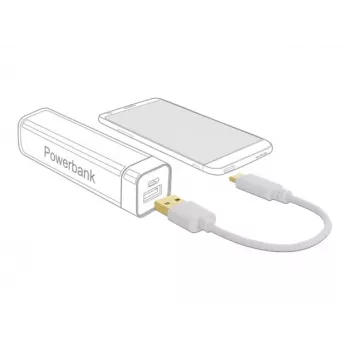 Cable de carga USB DeLOCK Type-A a USB Type-C 15 cm