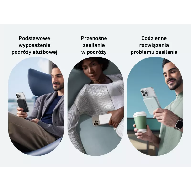 Batería externa Anker MagGo Power Bank 10K magnética inalámbrica Blanca, Blanca