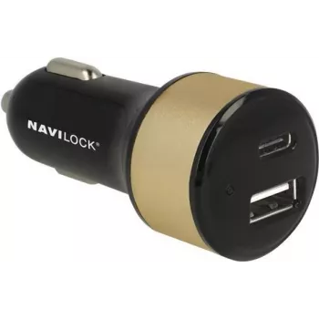 Cargador para dispositivos móviles Navilock 63069 universal negro mechero de coche