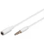 Cable de audio Goobay 97112 0,5 m 3,5 mm blanco