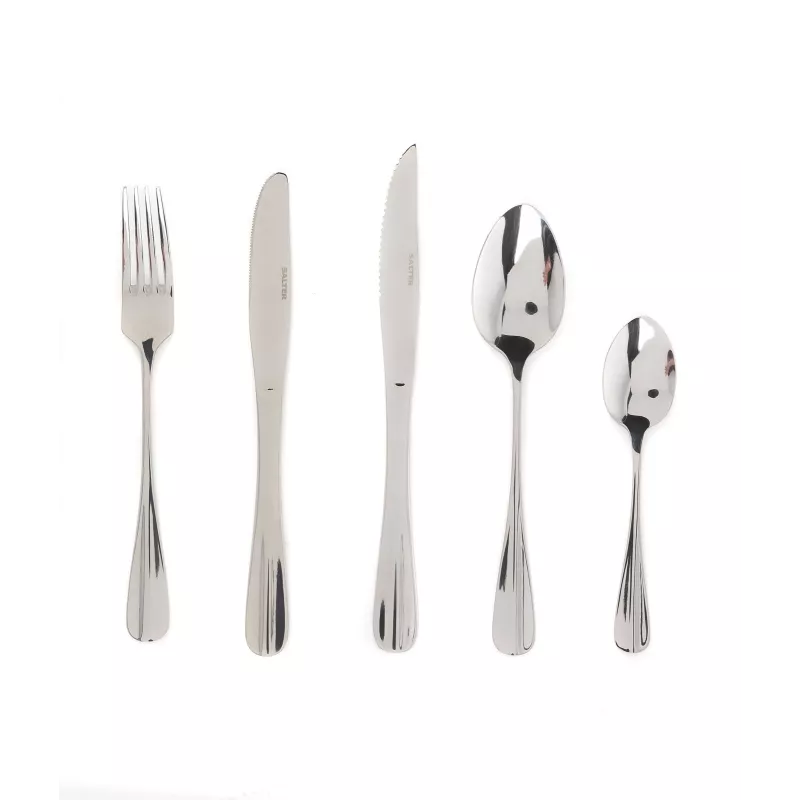 Set de cubiertos Salter BW086282EU7 — 20 piezas de acero inoxidable, apto para lavavajillas