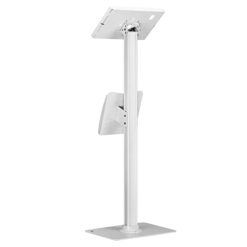 Soporte de suelo para tablet MACLEAN MC-476W regulable en altura, compatibilidad universal para tablets