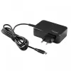 Fuente de alimentación para portátil USB-C GaN Akyga AK-ND-82 90 W, PD 3.0, 5–20 V, cable de 1,8 m, negro