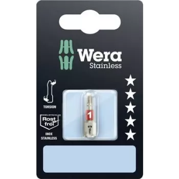 Punta Phillips Wera PH 1 3851/1 TS SB SiS acero inoxidable D 6.3 1 ud.