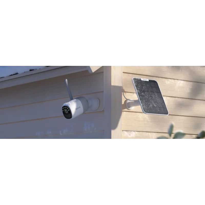Cámara exterior tipo bala Reolink Altas-Serie G650 con Panel solar 3 – 4 MP, 4 mm, IP66, H.264/H.265, Micro SD hasta 512 GB
