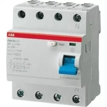 ABB F204 A-63/0,03 interruptor diferencial tipo A 4P interruptor automático (2CSF204101R1630)