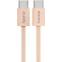 Hama Cable USB Fabric USB 2.0 1 m USB-C Naranja