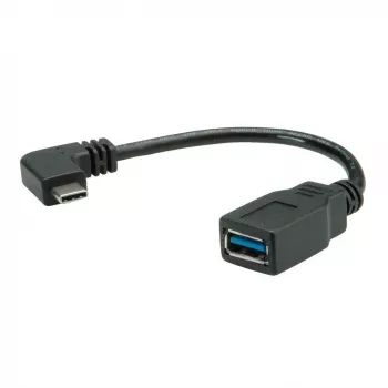 Cable ROLINE 11.02.9031 USB 0,15 m USB 3.2 Gen 1 (3.1 Gen 1) USB A USB C Negro (11.02.9031)