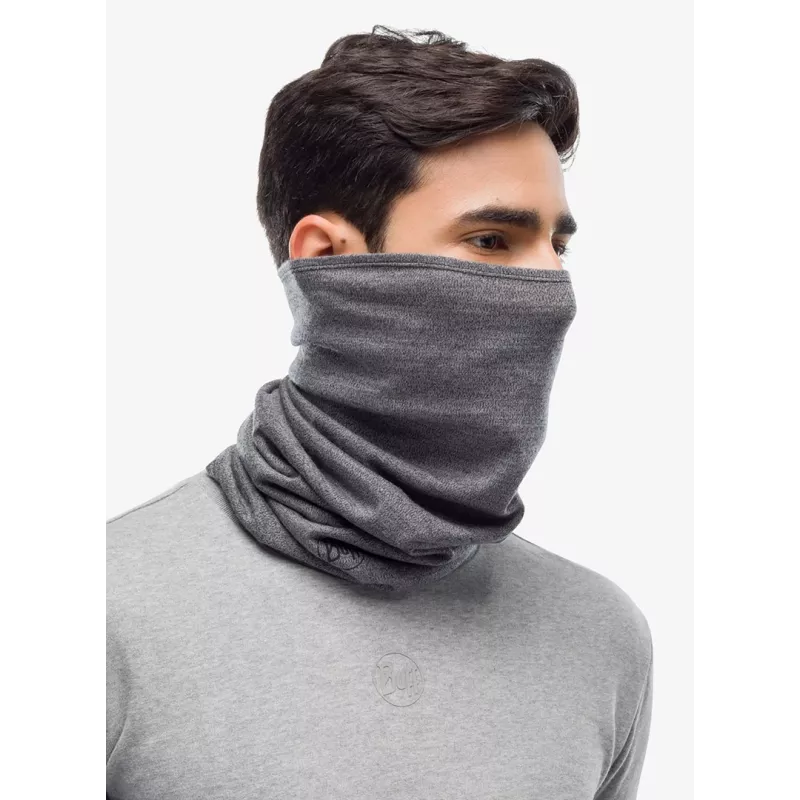 Braga de cuello multiusos Buff Merino Midweight gris