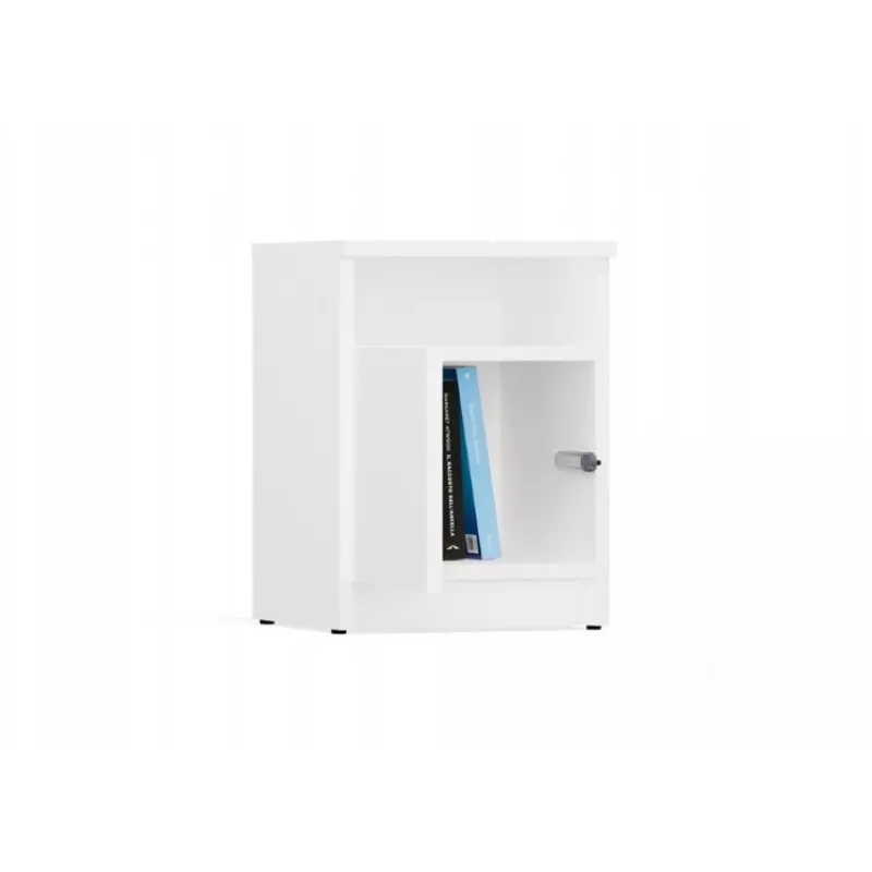 Mesita de noche GALAX 30/1D blanco