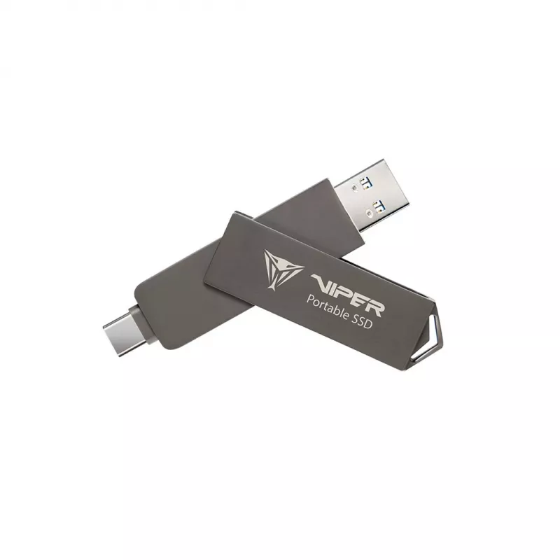 Patriot PVP30 SSD externo de 512 GB, Duo A+C USB 3.2 Gen2, aluminio