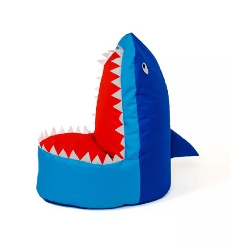 Puf saco Sako Shark azul marino XXL 100 x 60 cm