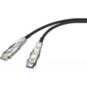 SpeaKa Professional Cable adaptador HDMI 20,00 m SP-9538580 Funda de PVC Negro [1x conector macho HDMI, conector macho HDMI D Micro – 1x conector macho HDMI, conector macho HDMI D Micro] (SP-9538580)