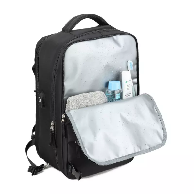 Mochila de viaje de cabina NOVEEN CTB400, 40x20x25 cm, negra