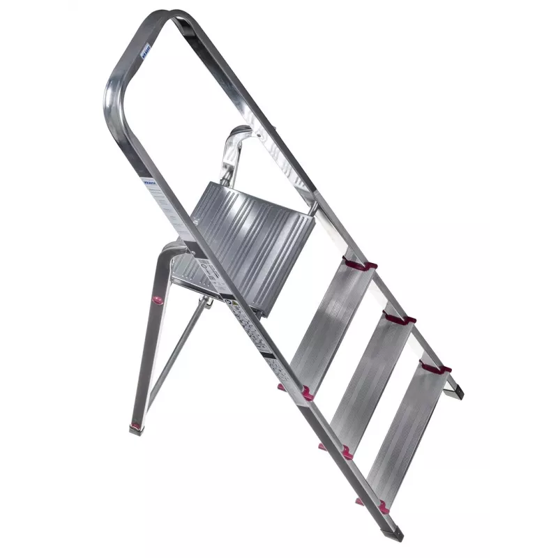 Escalera doméstica de aluminio 4 peldaños 000705 KRAUSE