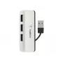 Hub de viaje Belkin USB 2.0 de 4 puertos, plateado, F4U021bt