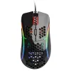 Ratón gaming Glorious Model D - negro, brillante + alfombrilla - XL