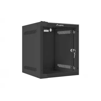 Rack de pared LANBERG WF10-2306-10B — 6U, 280×310×336 mm, profundidad 238 mm, negro, capacidad 20 kg