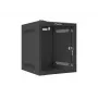 Lanberg WF10-2306-10B armario rack mural de 10" 6U, 280×310 mm, puerta de cristal, 20 kg, negro (RAL 9004)