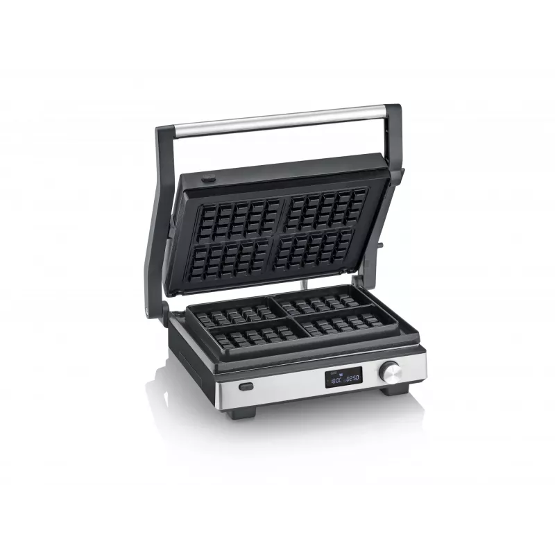 Parrilla de contacto Severin KG 2380 Negro Plata 2000W Acero inoxidable