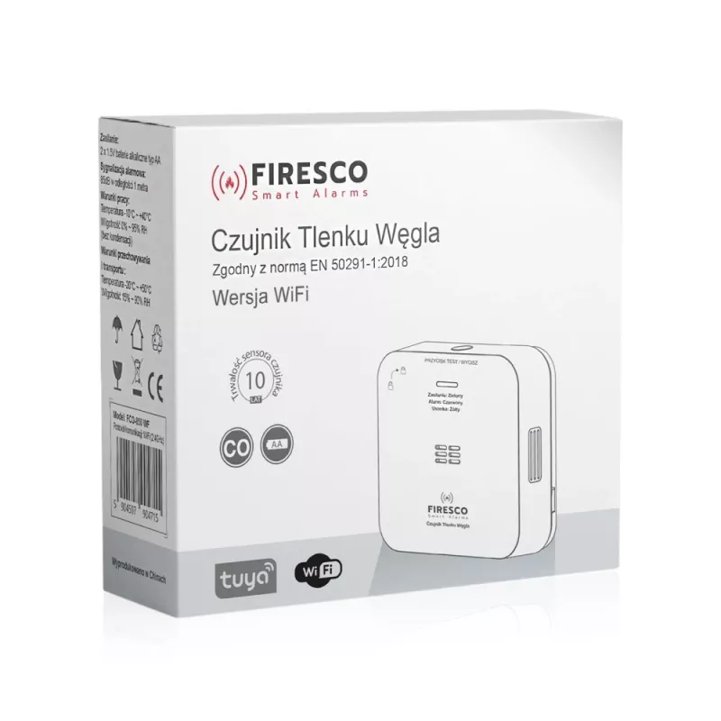 Detector de monóxido de carbono con función de comunicación FCO-850 WF