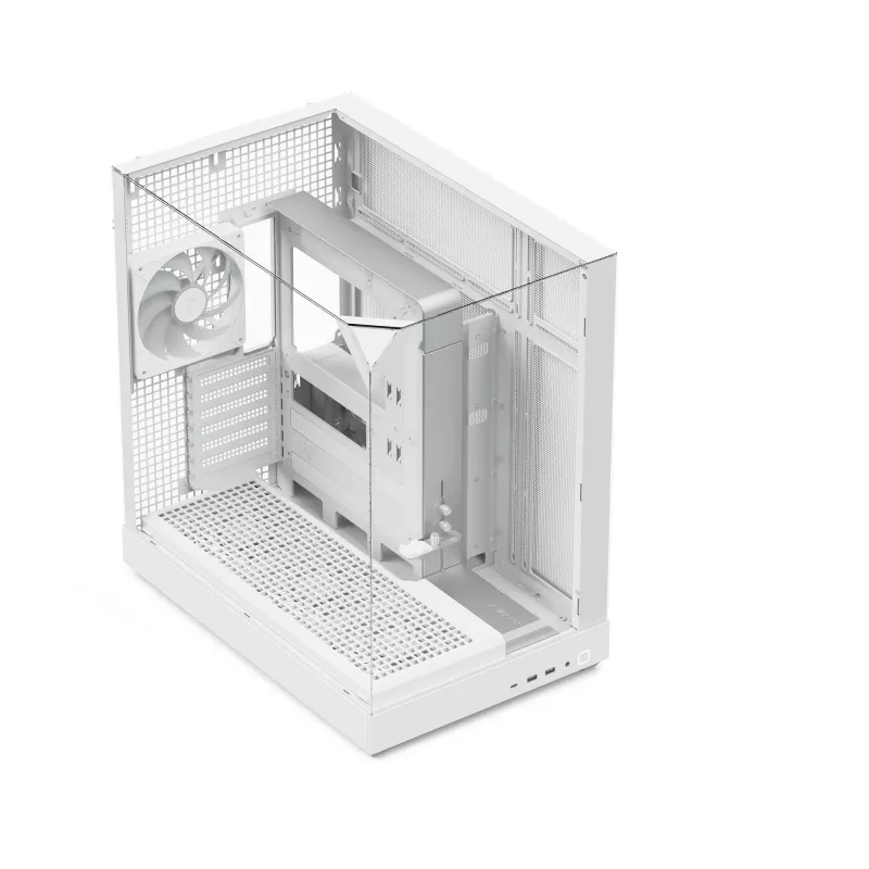Caja de torre APNX V2 — blanca, paneles de cristal templado x3