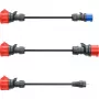 go-e Set de adaptadores para Gemini flex 11 kW, set de 3 piezas (negro, 30 cm)
