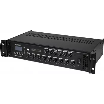 Mezclador Omnitronic MAVZ-360.6P — powermixer de 6 canales, 360 W de potencia total de salida