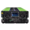 Qoltec Monolith Convertidor de tensión | Carga de batería | SAI | 2000W | 4000W | 12V a 230V | Onda senoidal pura | LCD negro-verde