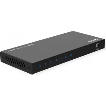 ROLINE Switch HDMI 4 puertos 4K60Hz HDCP2.3+ mando a distancia IR (14.01.3617)