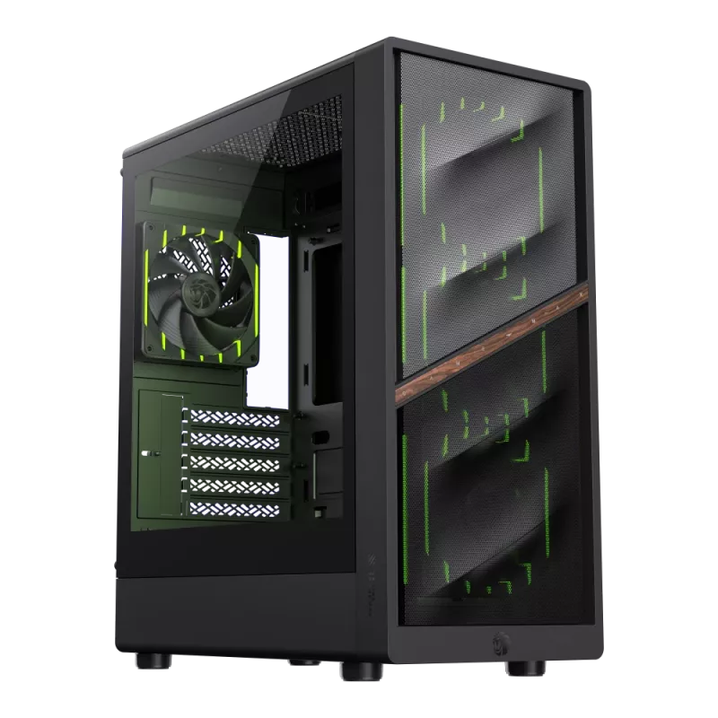 Caja Gamemax | AERIS 330 MB | negra | Mini-Tower | fuente de alimentación no incluida