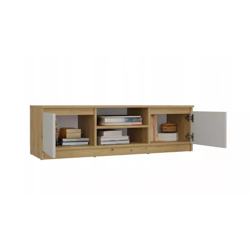 Mueble de TV MALWA 120, roble Artisan/cashmere