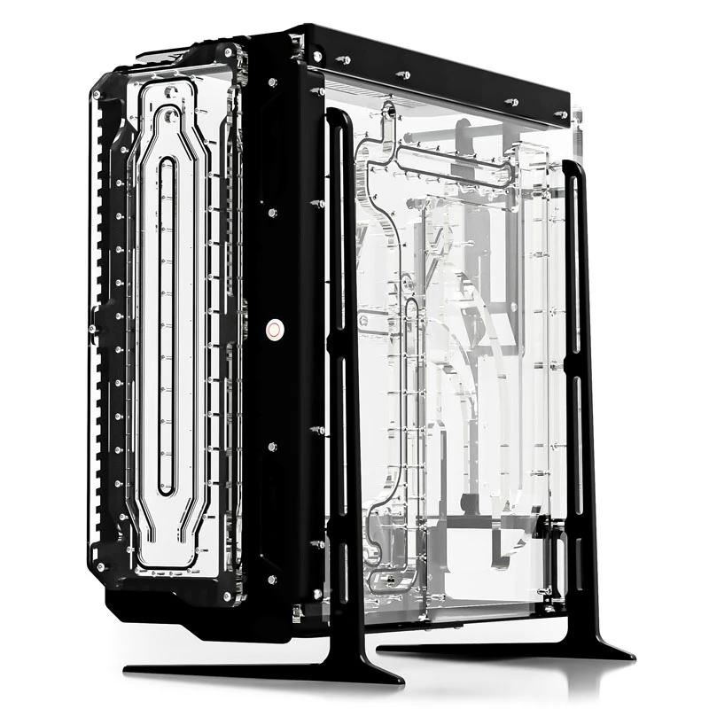 Placa distribuidora frontal para refrigeración líquida personalizada de PC, Singularity Spectre 2.0 Elite – soporte frontal de depósito/caudalímetro (SC-SPECTRE-ELITE-FRONT-BK)