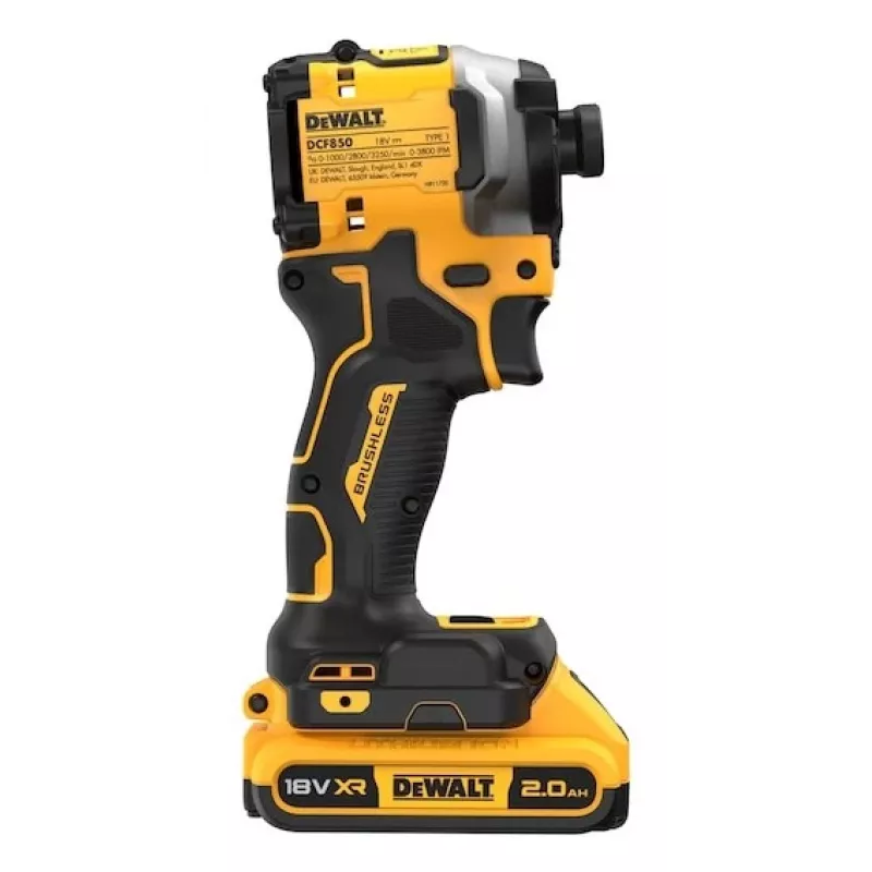 Atornillador de impacto 18v 3 velocidades; 208nm; maletín; 2x2ah