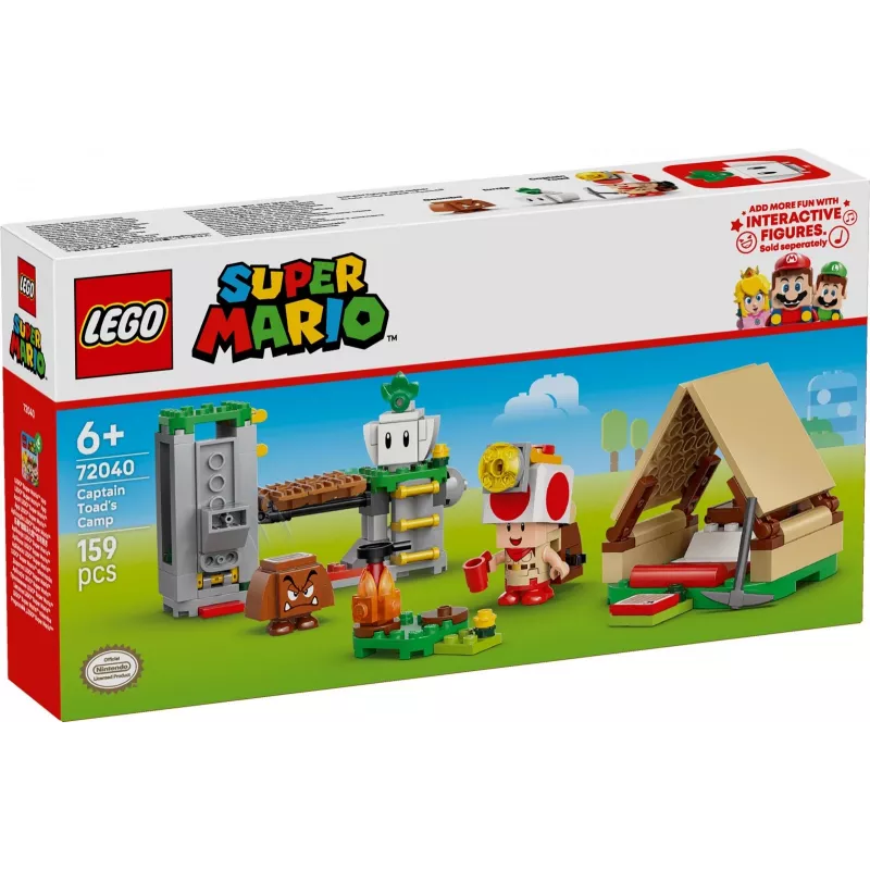 Juguete de construcción LEGO Captain Toads Camp Set 72040 con funciones interactivas Super Mario