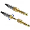 Cable de audio 3,5 mm DeLOCK 85780 1 m negro gris