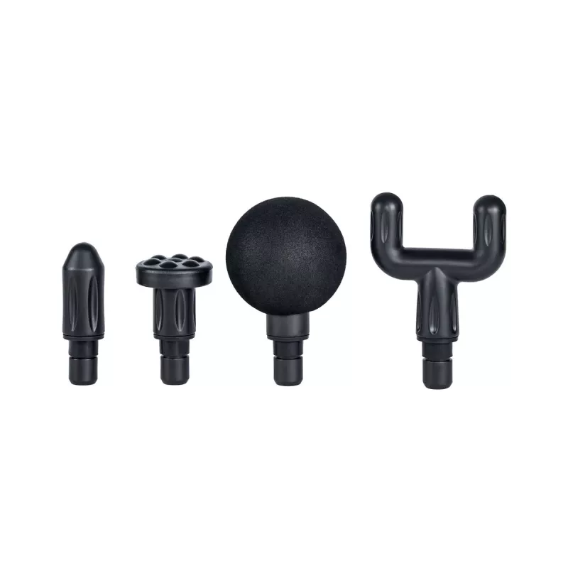 Pistola de masaje mini Extralink rosa, 4 accesorios