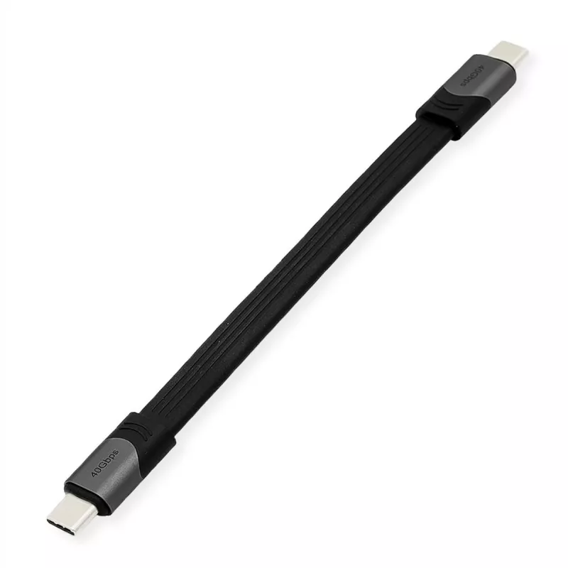 Cable USB ROLINE 11029078 USB4 Gen 3x2 0,15 m USB C negro