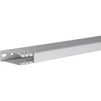 Canaleta de cables Hager (L x An x Al) 2000 x 25 x 80 mm HA780025 1 ud. gris claro (HA780025)