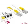 Cable de red DeLOCK 85333 RJ-45 Cat6a 3 m Blanco