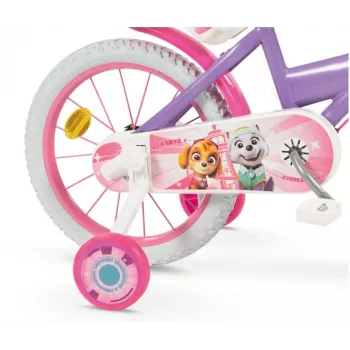 Bicicleta infantil 16 Paw Patrol lila 1680 niña TOIMSA